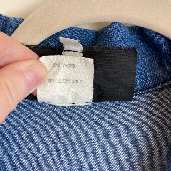 Spencer Alexis 80’s GoldTone Zippers & Other Metal Detail Denim Dress - Picture 3 of 12